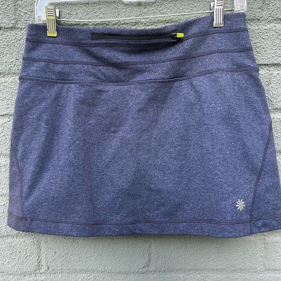 ATHLETA Relay Grip Skort Shorts in Gray & Yellow Size Small - Picture 3 of 5